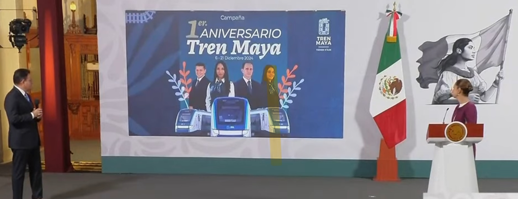 Aniversario del tren Maya