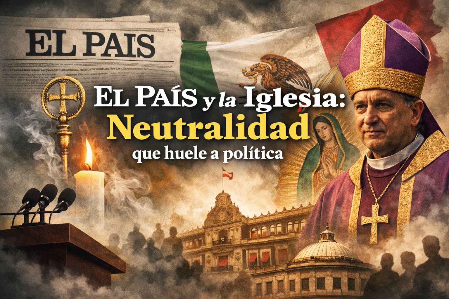 El País presenta una oración católica como acto neutral mientras normaliza el discurso político de la Iglesia en México