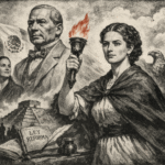 Margarita Maza y Benito Juárez en ilustración editorial representando el cambio de narrativa histórica en la 4T