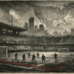 estadio de entrenamiento vacío Mundial 2026 con jugadores entrenando sin público